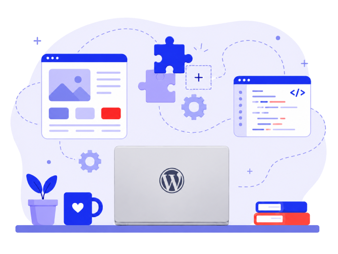 WordPress themes and plugins