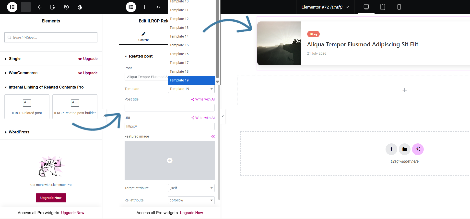 Elementor widgets
