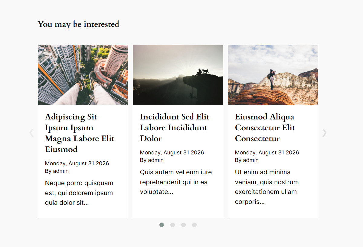 Related posts carousel